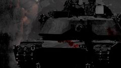 Black military M1A1 Abrams