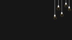 Black minimalistic light bulbs