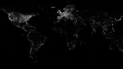 Black minimalistic lights world