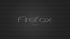 Black minimalistic text firefox