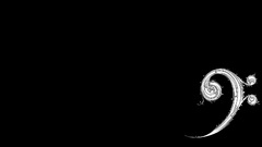 Black minimalistic white Typography