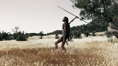 Black models fashion outdoors