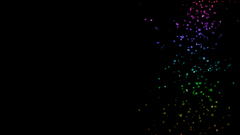 Black multicolor rainbows Salt