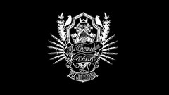 Black Music simple white logos minimalistic