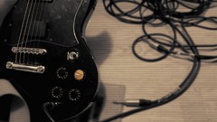 Black Music wire floor guitars pickup trucks