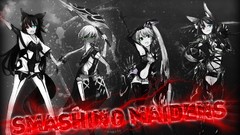 Black Photoshop blade Anime armor anime girls polychromatic