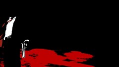 Black pistols Guns red