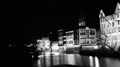 Black Poland monochrome urban cityscapes Opole