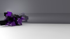 Black purple abstract