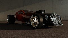 Black red cars Engines automobile hot rod