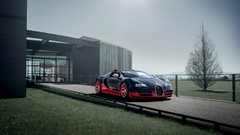 Black red cars front bugatti veyron Bugatti Veyron Grand Sport