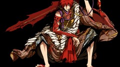 Black red male anime girls kagura game cg Kamui Sakagami Habaki