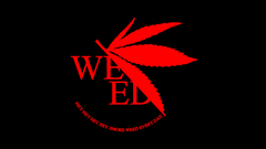 Black red marijuana pot