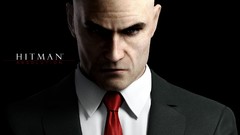 Black red Men black background suit hitman agent 47 absolution 