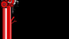 Black red multicolor