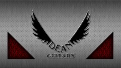 Black red Steel symbol floral guitars Dean Eyefinity Surround