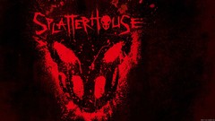 Black red text game blood skulls video video games splatterhouse