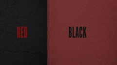Black red text Typography noise clean simplistic