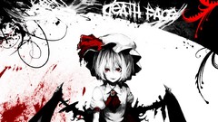 Black red text white wings hats fangs Vampires white hair red 