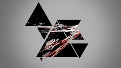 Black red triangles smash Photo manipulation