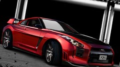 Black red tuning Sports Car cars 3d sports cars nissan gt-r 