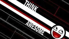 Black red white minimalistic Quotes Awesome Face