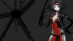 Black red woman Guns Anime code geass Stadtfeld Kallen 