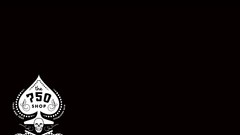 Black retro ace logos Cafe Racer