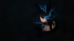 black rock shooter anime girls Anime Women dark hair dark