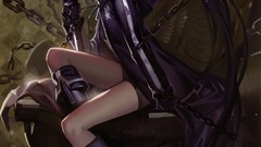 Black rock shooter black hair Alphonse (White Datura)