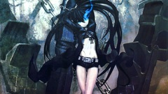 Black rock shooter blue