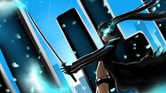 Black rock shooter girls with swords