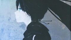 black rock shooter kuroi mato Anime anime girls dark hair face