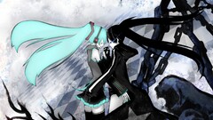 black rock shooter kuroi mato vocaloid hatsune miku anime girls