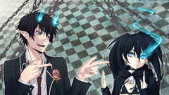 black rock shooter okumura rin Anime Blue Exorcist anime boys