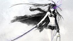 Black rock shooter Simple Background