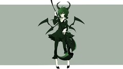 Black rock shooter Simple Background Dead Master