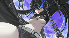 Black rock shooter twintails