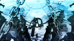Black rock shooter twintails