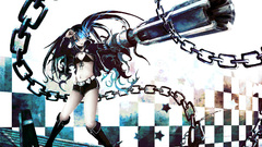 Black rock shooter twintails