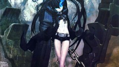 Black rock shooter twintails