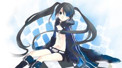 Black rock shooter twintails