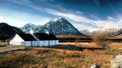 Black Scotland cottage rocks