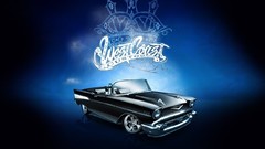 Black sign tuning cars convertible Cadillac Chuck west coast 