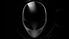Black simple head dear request alienware