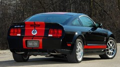 Black stripes ford mustang shelby gt500 muscle cars Ford Shelby