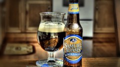 Black Tables bottles depth of field beers Sam Adams