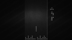 Black tetris minimalistic video games