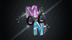 Black text backgrounds 3d