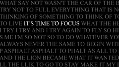 Black text Typography selective